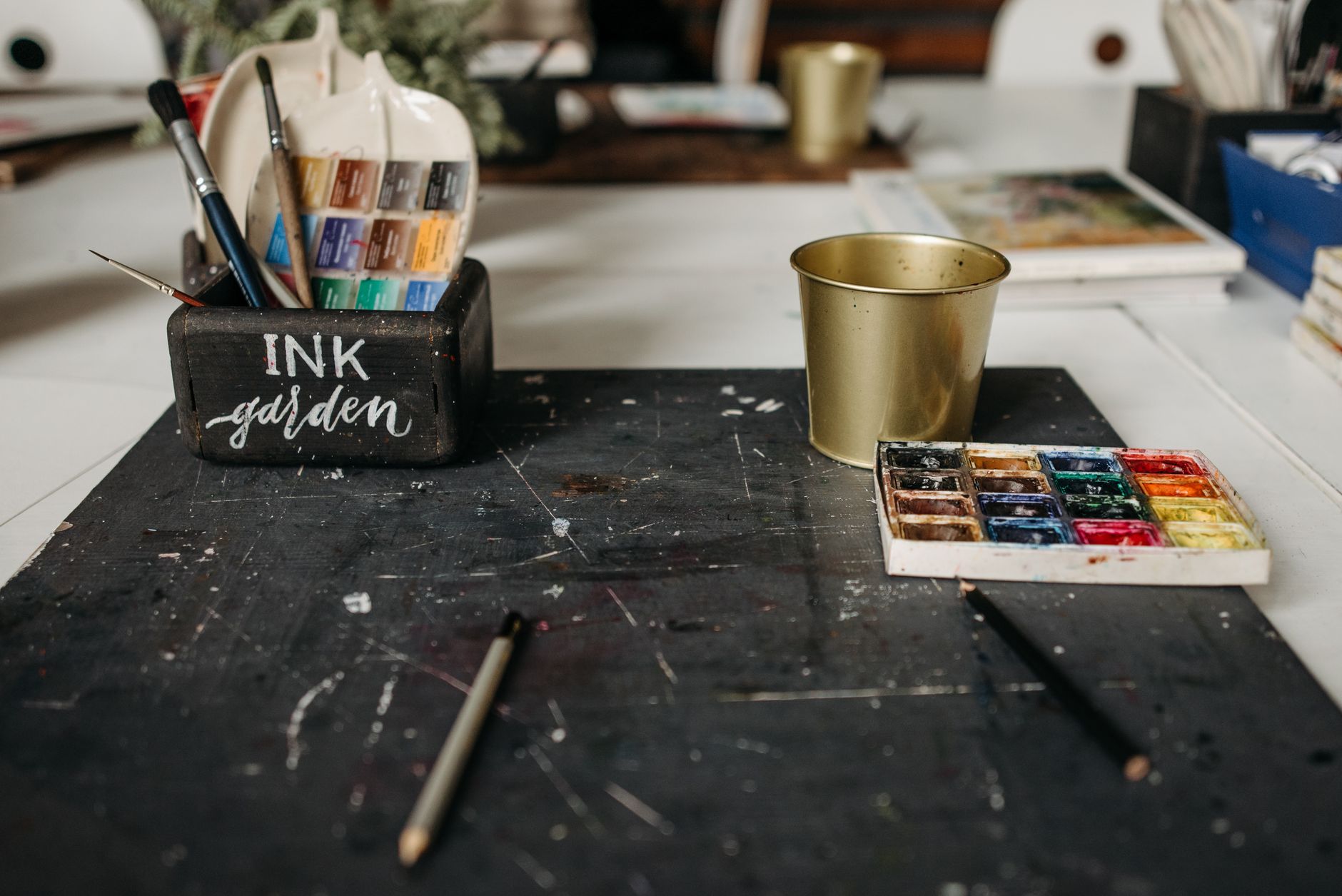 Studio tools and creative workspace